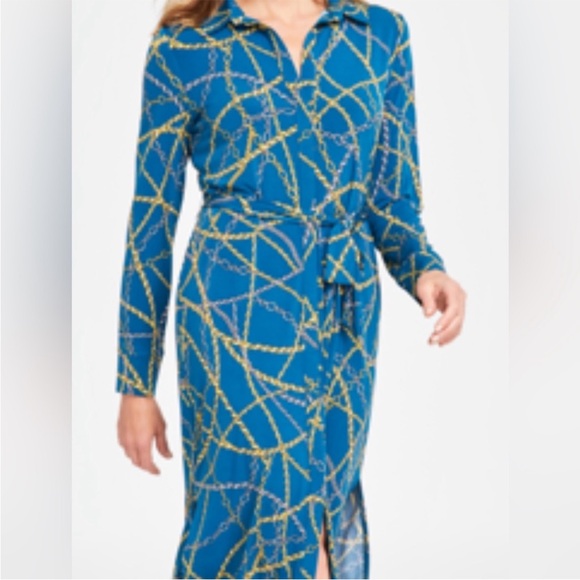 INC International Concepts
Collared Shirt Dress Opulent Link in Blue
XXL - Picture 12 of 12